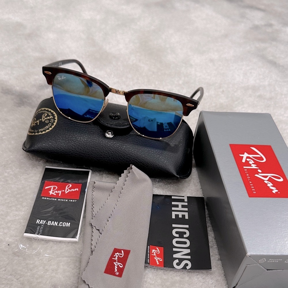 Ray-Ban clubmaster flash lenses